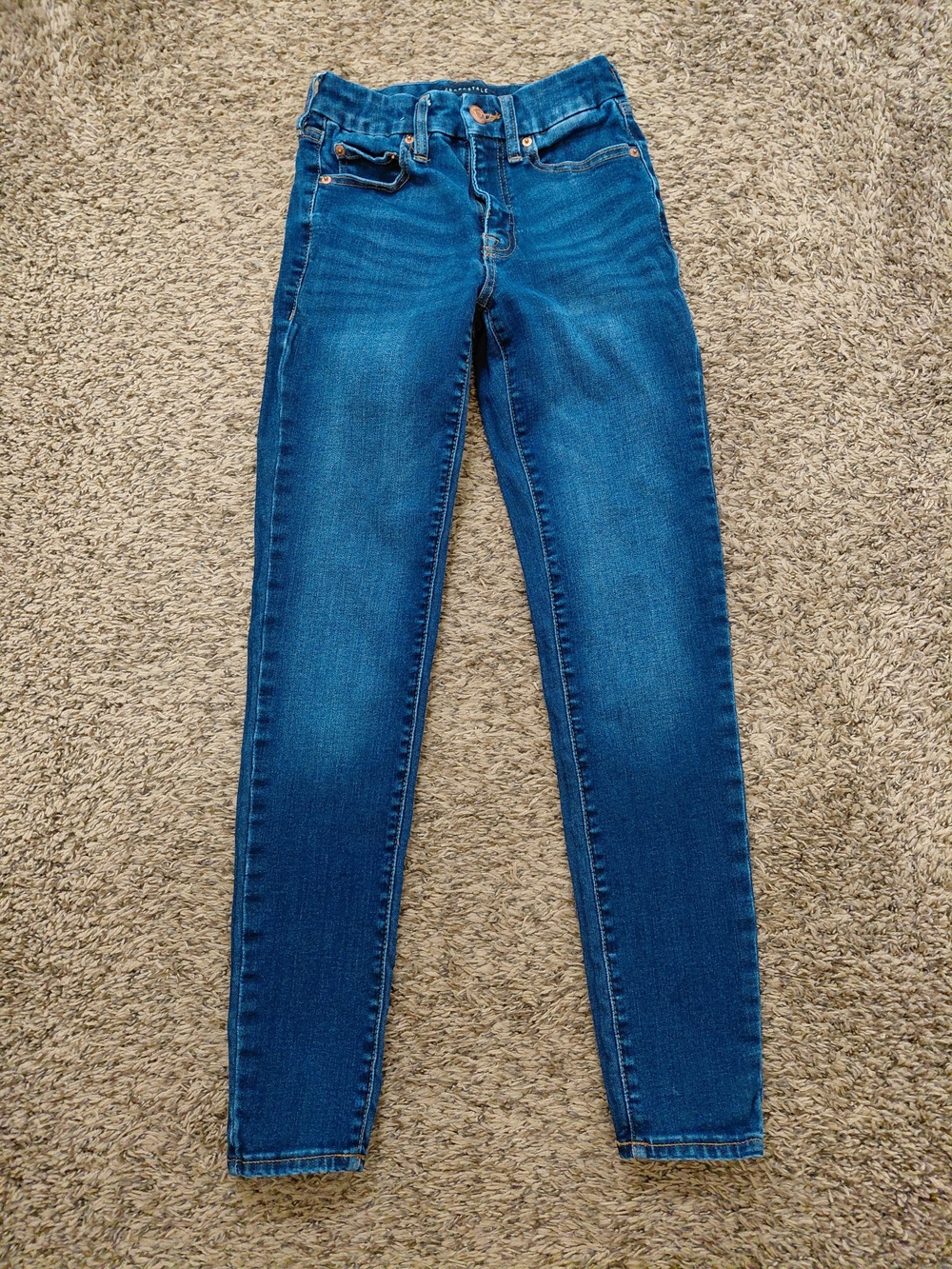 Aeropostale Dark Blue High Rise Curvy Jeggings